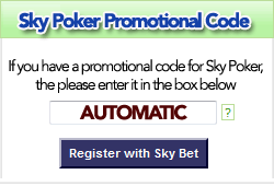 Sky Poker Promotional Code